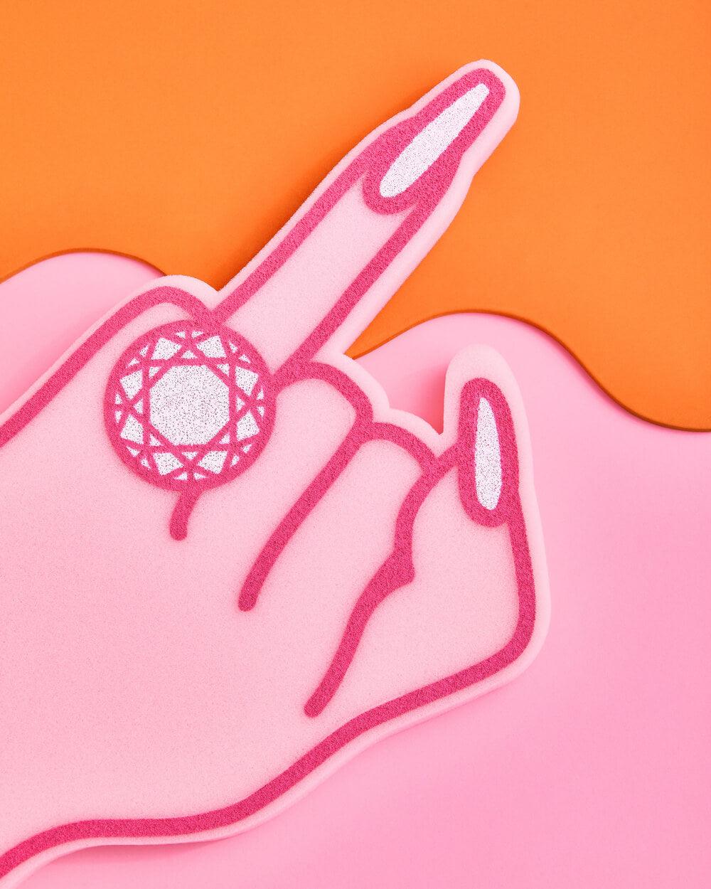 Bling Ring Basics - foam finger + balloon