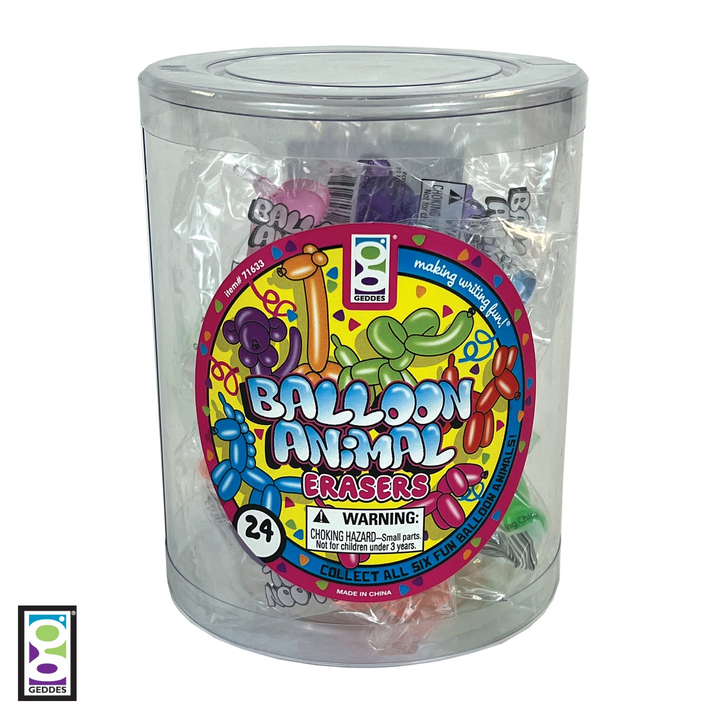 Balloon Animal Erasers | 24 ct