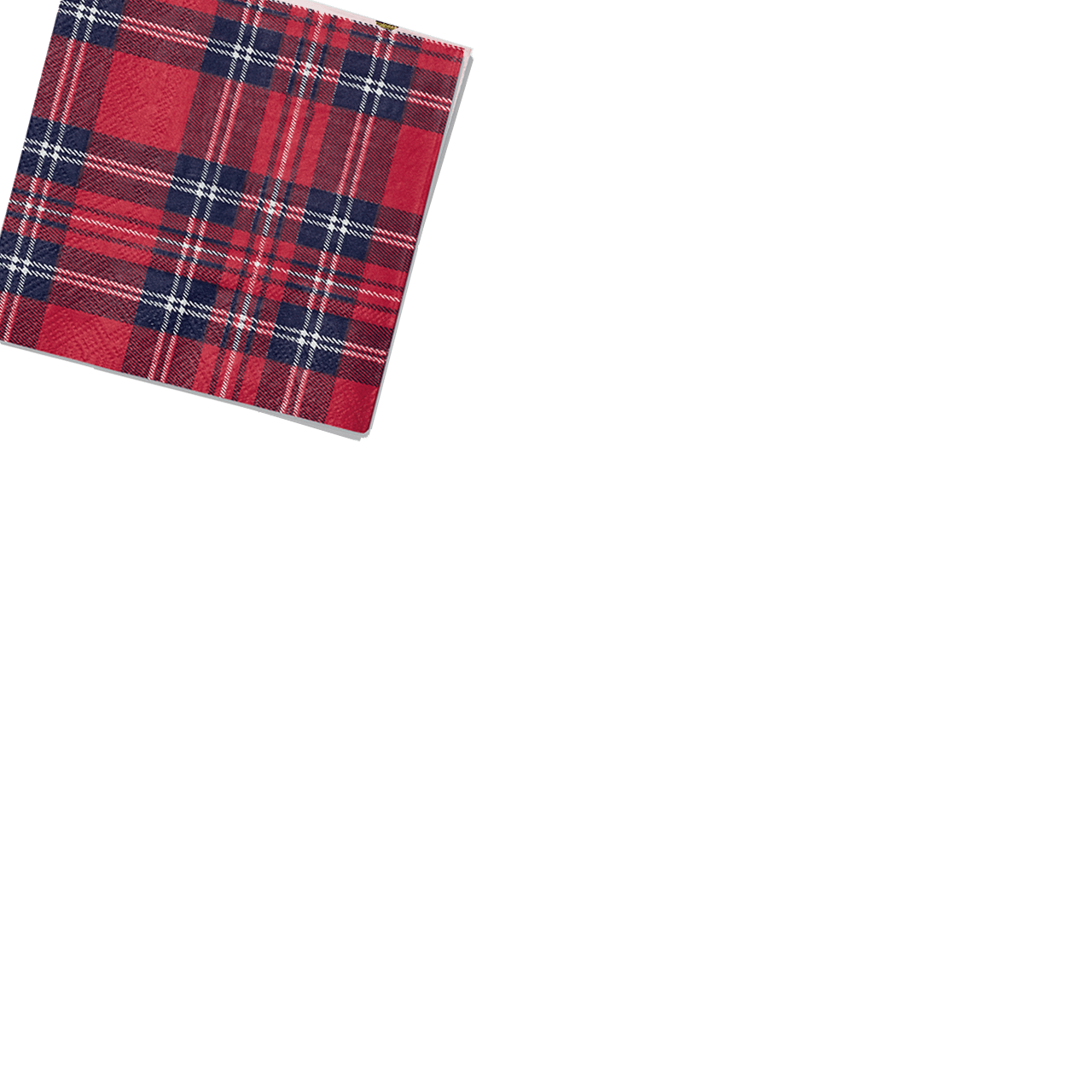 Draper James x Coterie Plaid Cocktail Napkins (25 per pack)