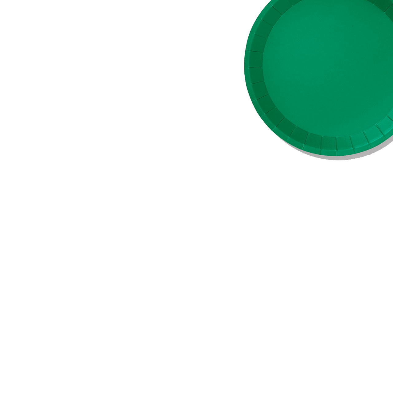 Green Classic Small Plates (10 per pack)