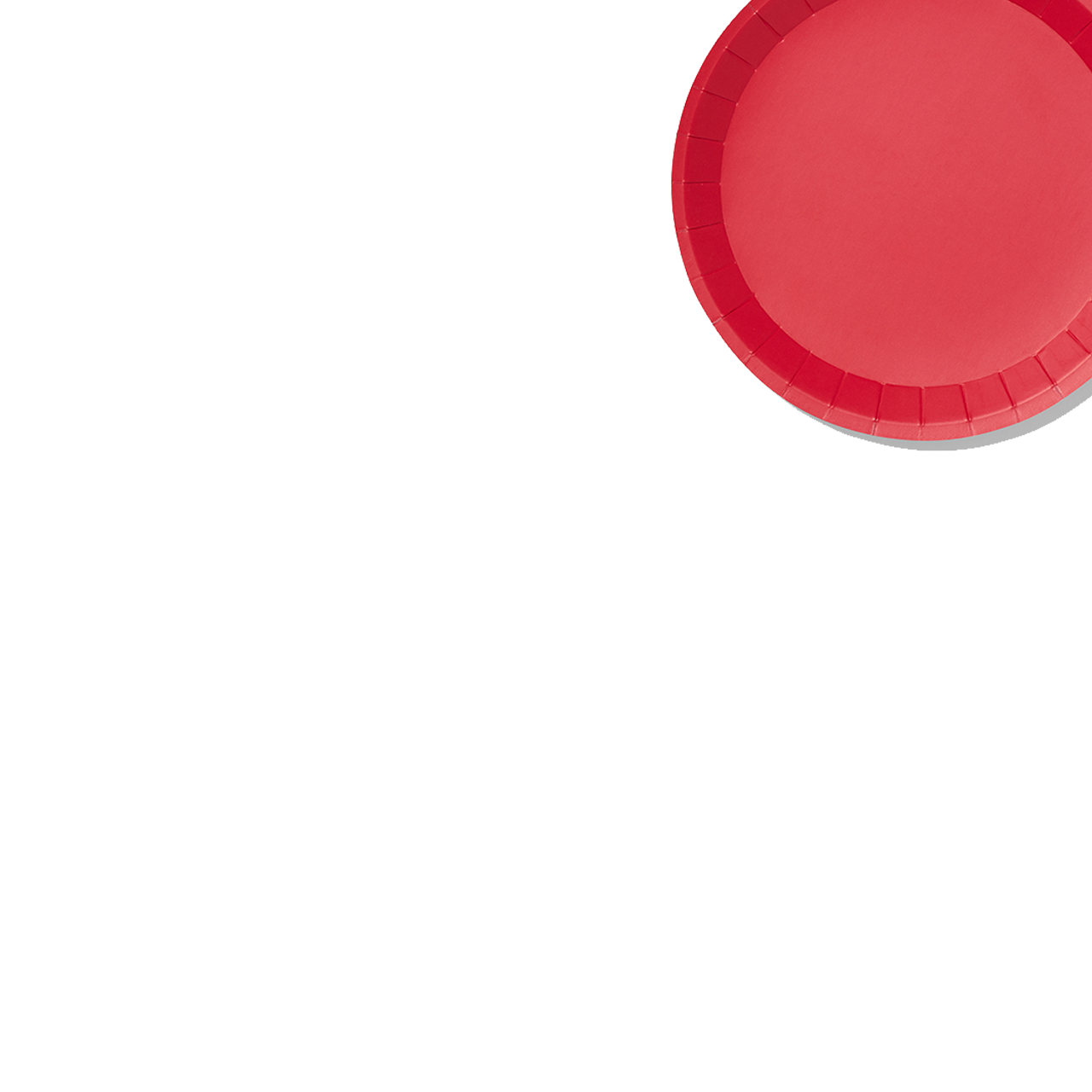 Red Classic Small Plates (10 per pack)