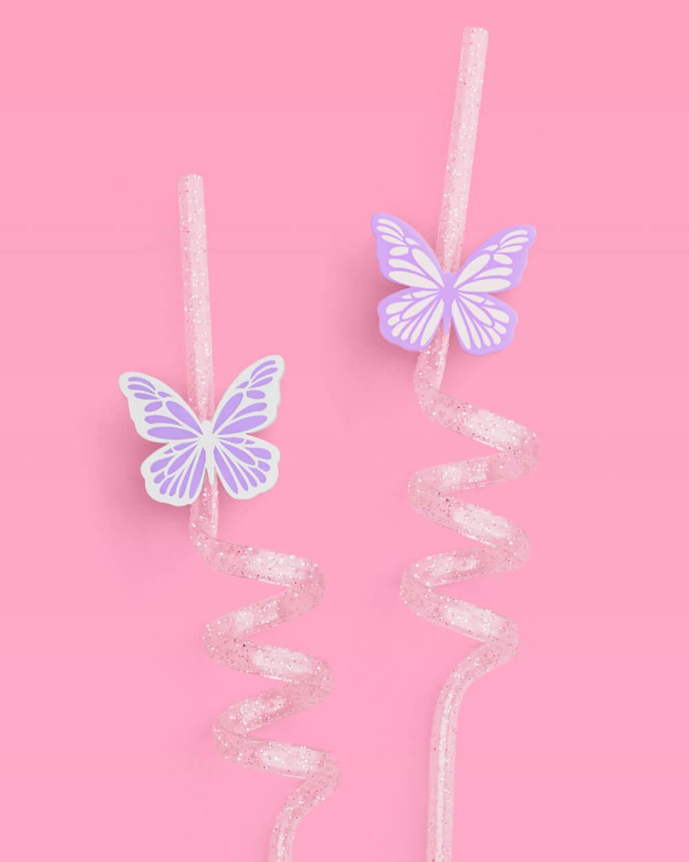 Butterfly Straws - 16 reusable straws