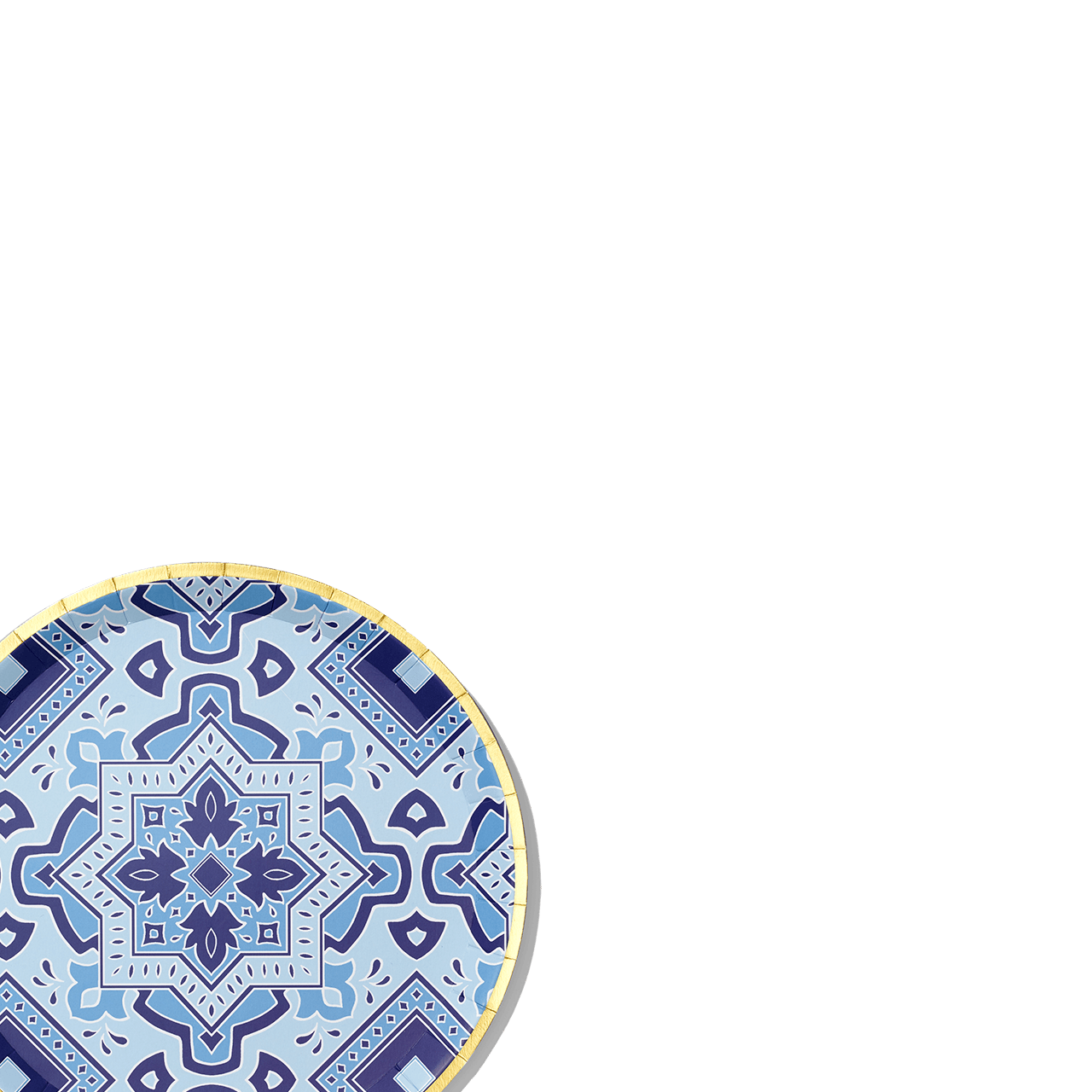 Amalfi Blues Large Plates (10 per pack) | Amazing Pinatas