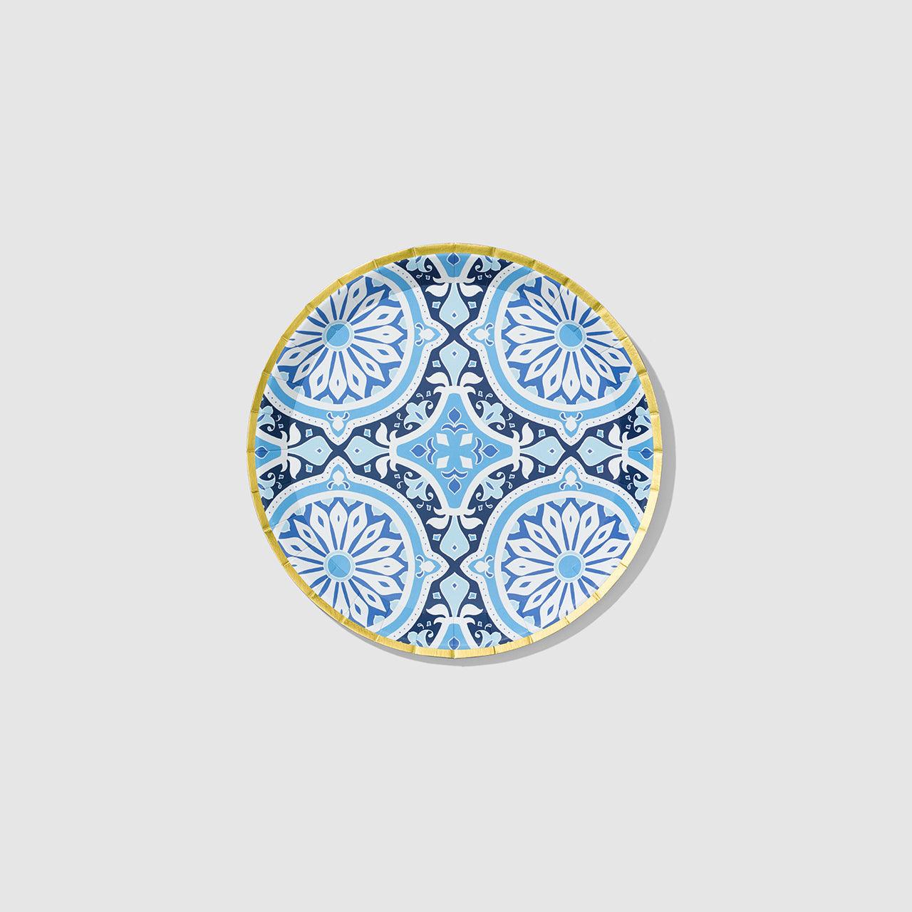 Amalfi Blues Small Plates (10 per pack) | Amazing Pinatas