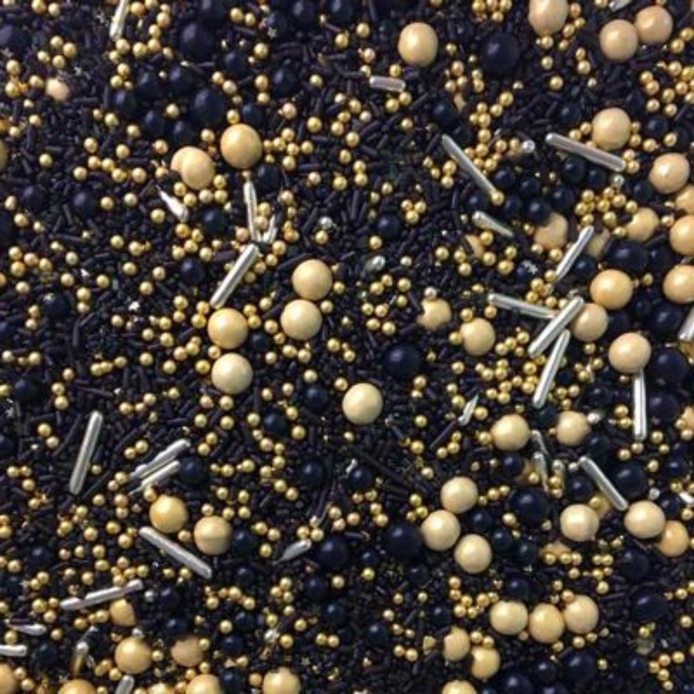 Black Gold Sprinkle Mix | Amazing Pinatas