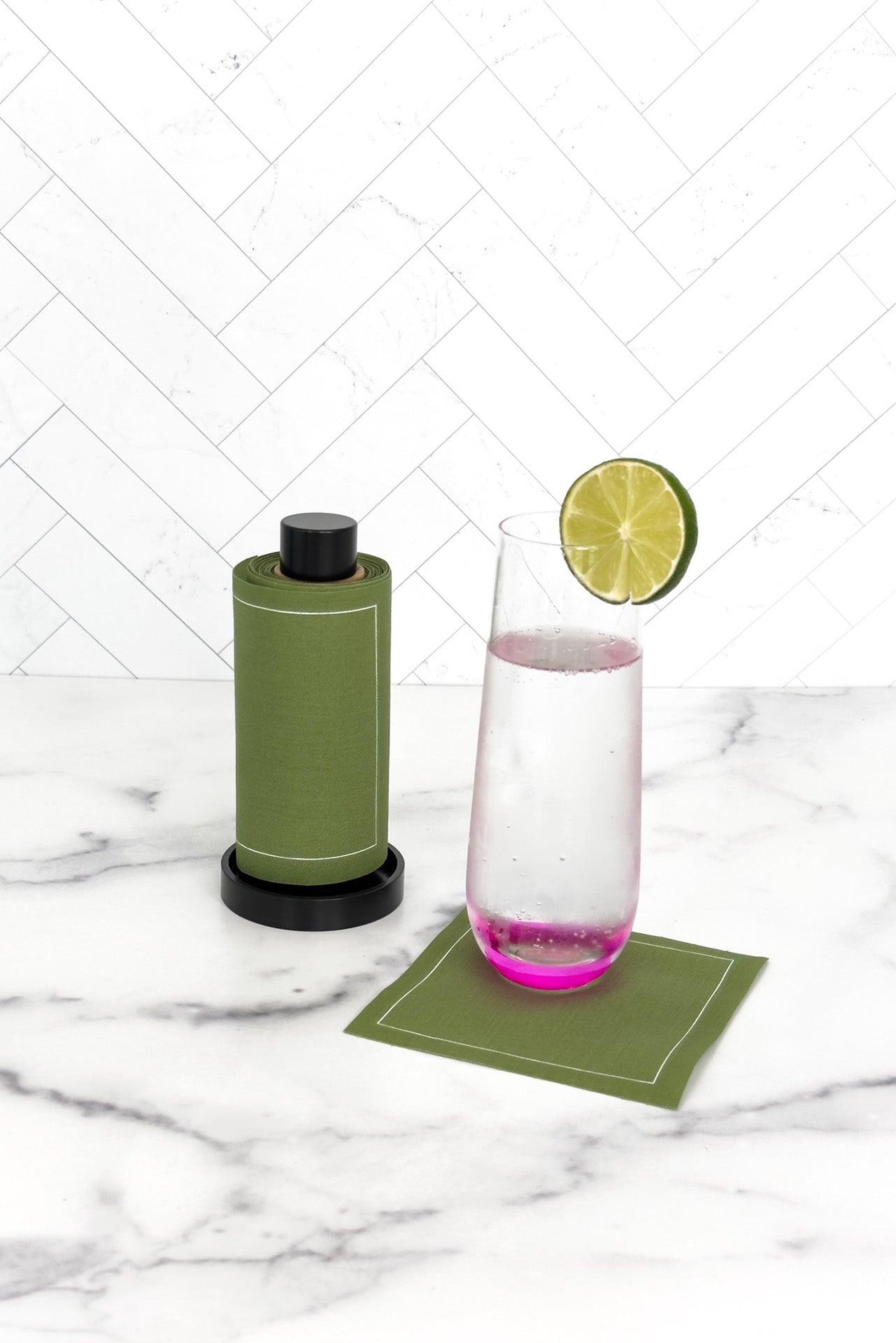 Black Matte Cocktail Napkin Stand | Amazing Pinatas