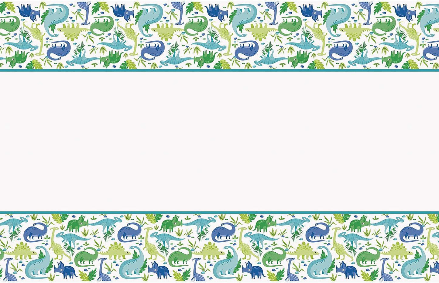 Blue & Green Dinosaur Birthday Party Table Cover | Amazing Pinatas