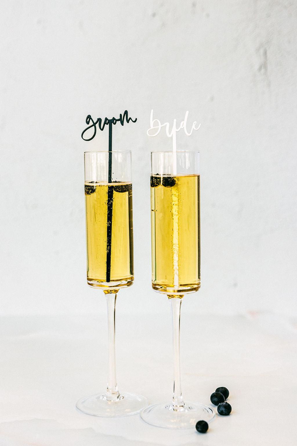 Bride and Groom Drink Stirrers - Set of 2 | Amazing Pinatas