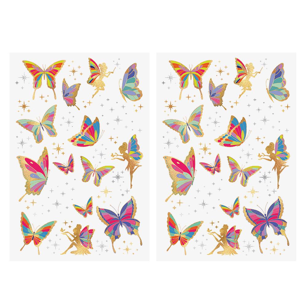 Butterfly Fair Garden Temporary Tattoos | 62 ct | Amazing Pinatas
