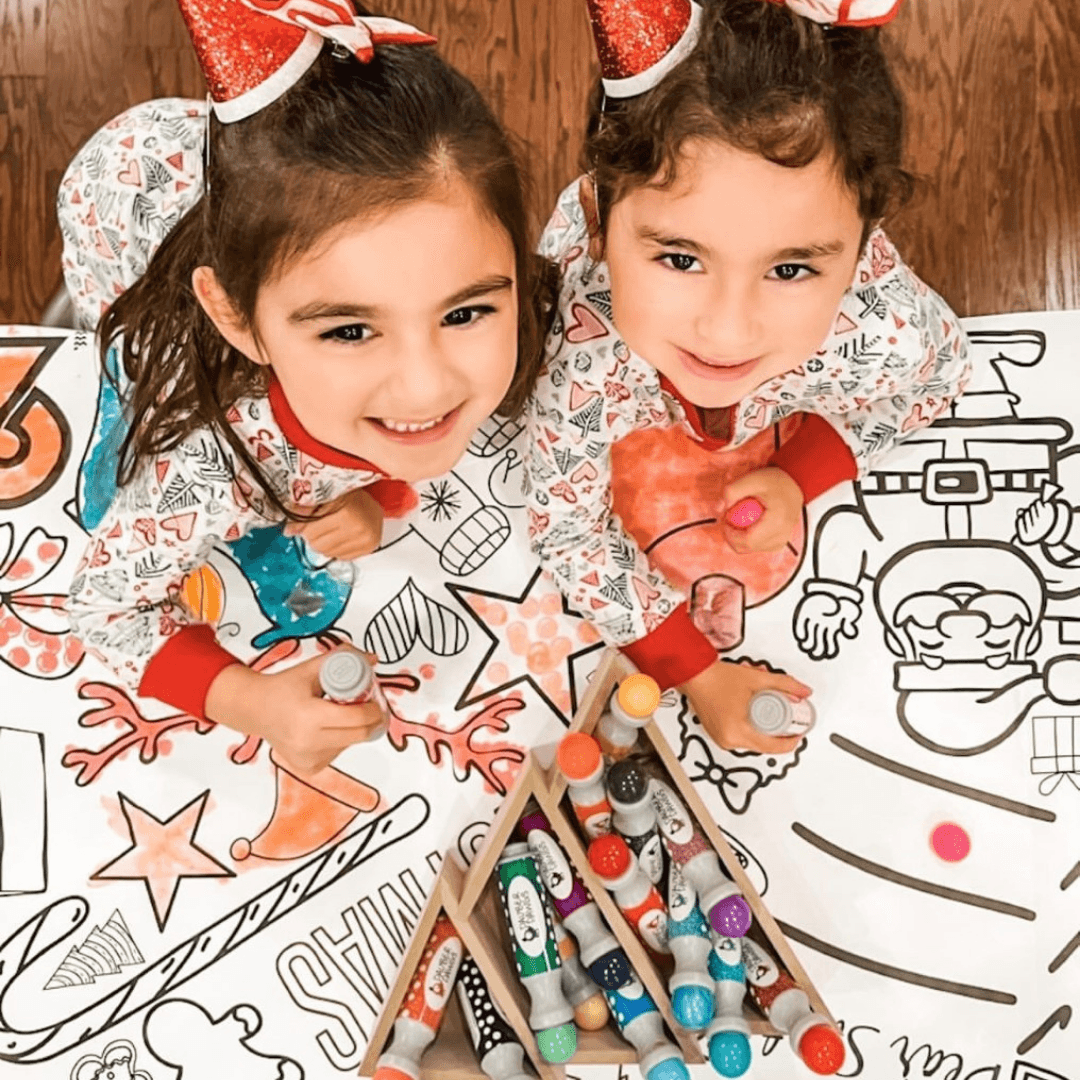 Christmas Coloring Activity Table Cover | Amazing Pinatas
