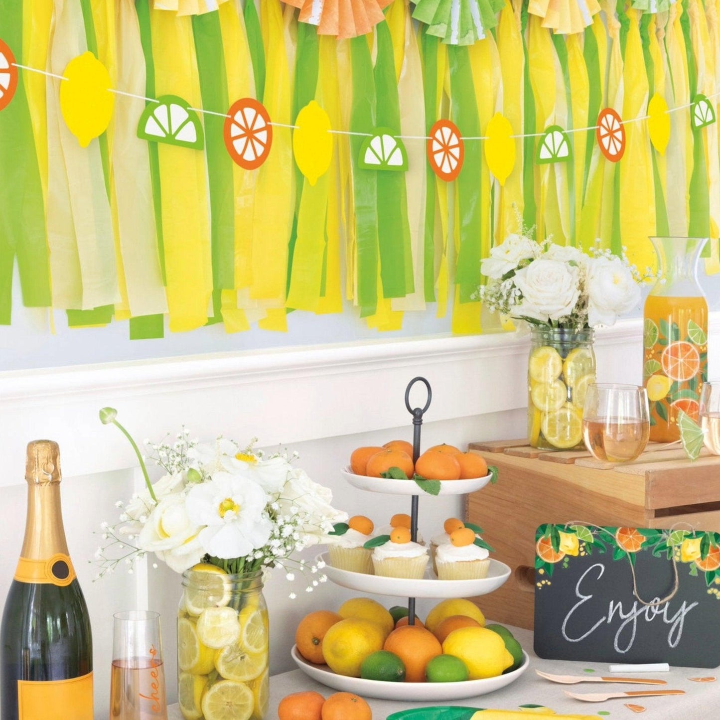 Citrus Fruit Garland Summer Birthday Party Garland 6ft | Amazing Pinatas