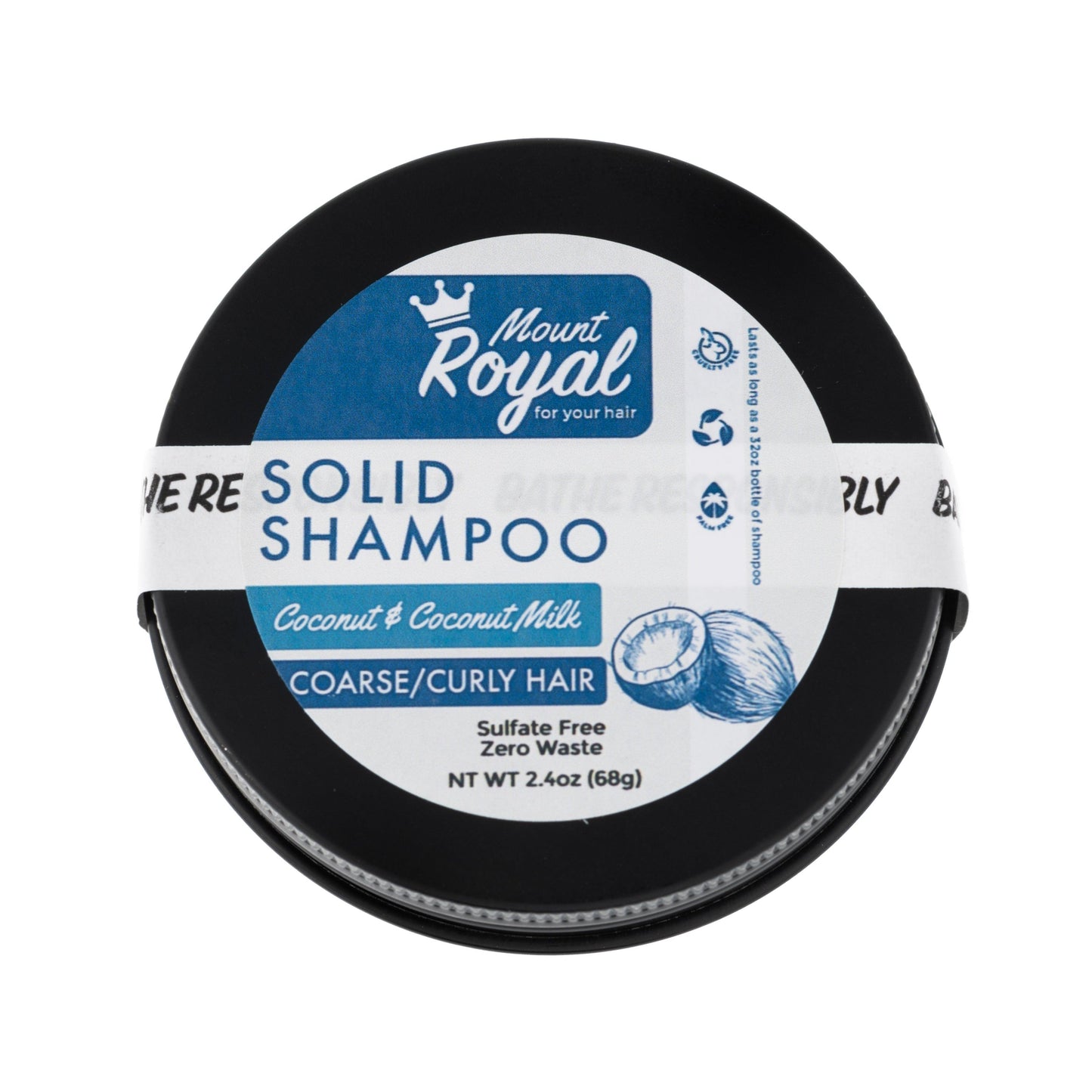 Coconut Milk & Coconut- Coarse & Curly Shampoo Bar | Amazing Pinatas