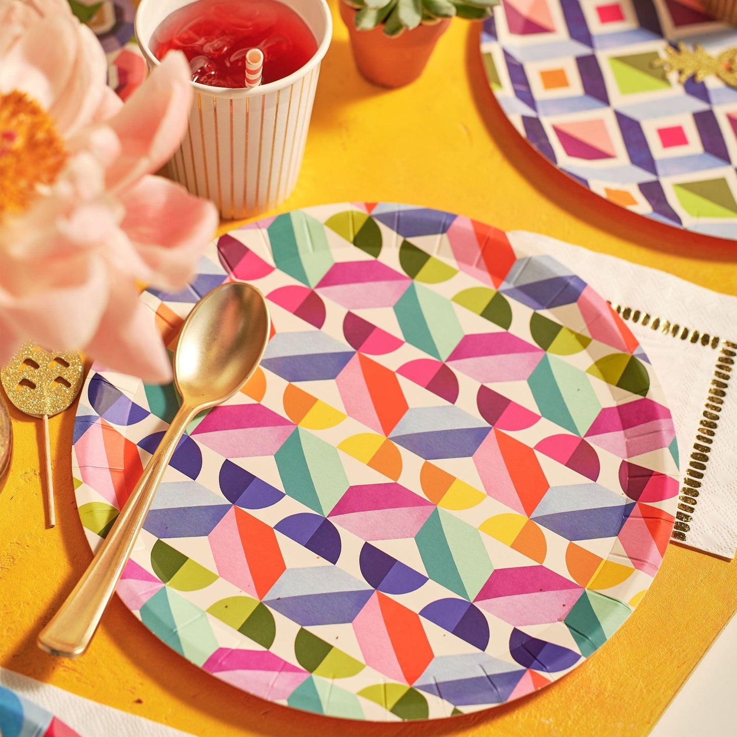 Color me Crazy Large Plates (10 per pack) | Amazing Pinatas