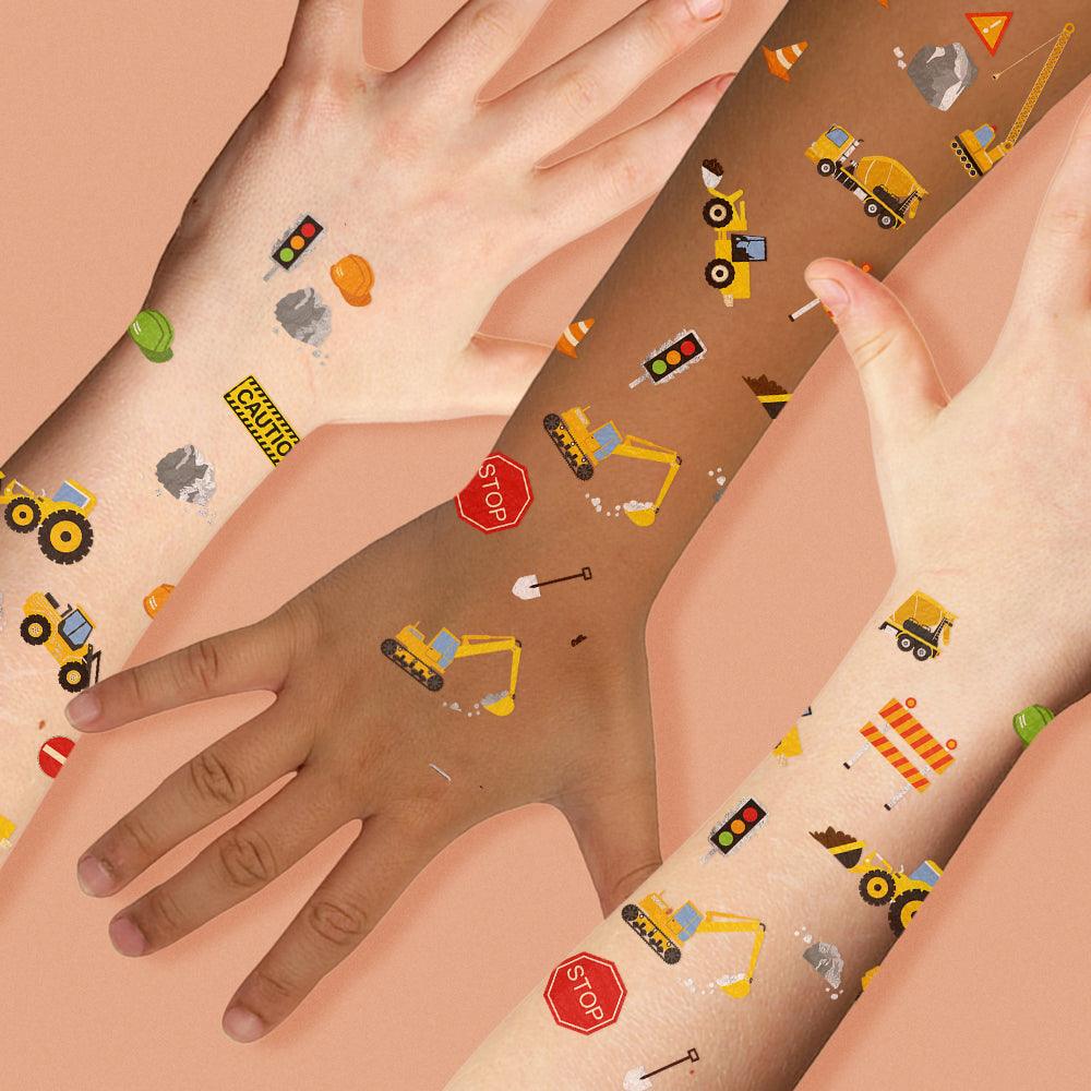 Construction Temporary Tattoos | 56 ct | Amazing Pinatas