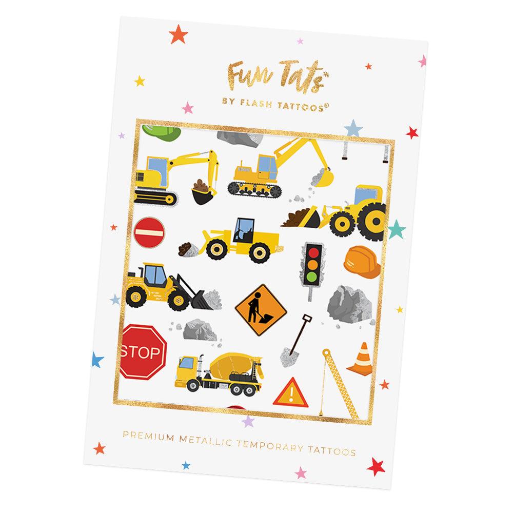 Construction Temporary Tattoos | 56 ct | Amazing Pinatas