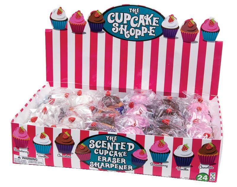 Cupcake Shoppe Scented Erasers and Sharpeners | Amazing Pinatas