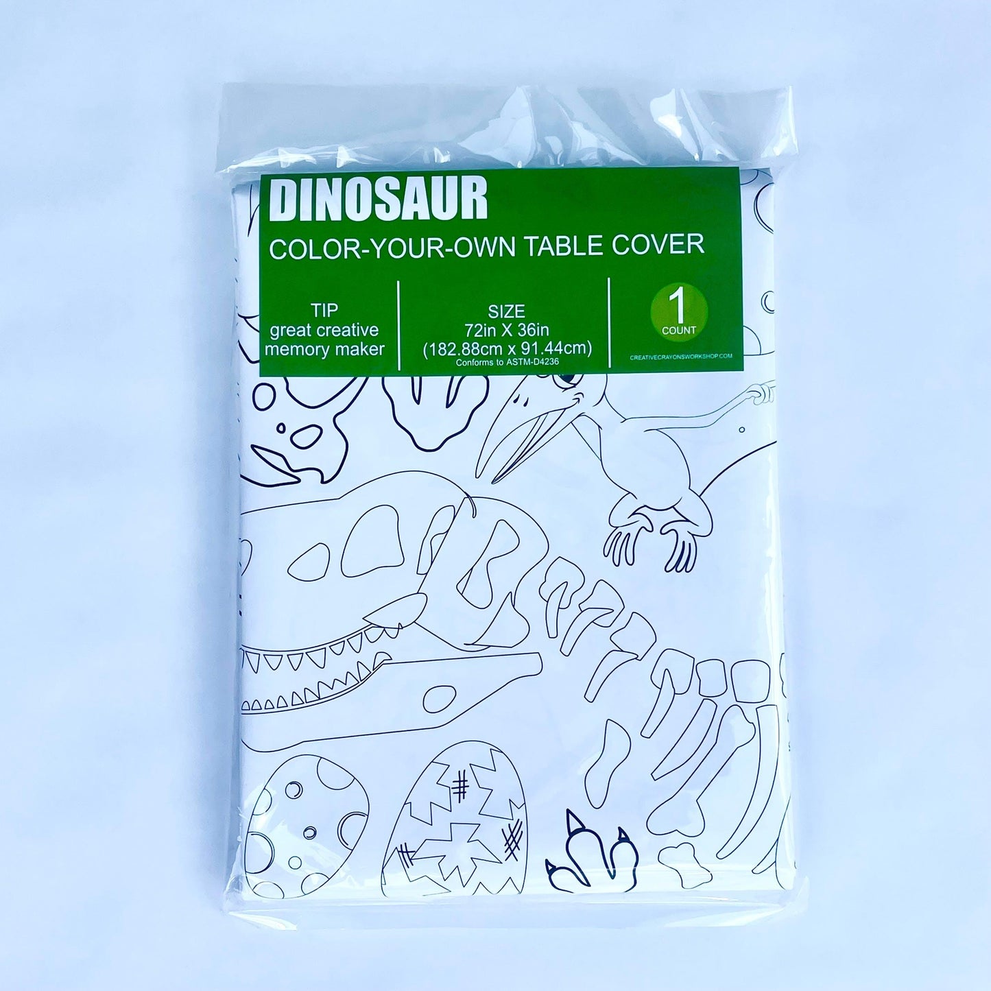 Dinosaur Coloring Table Cover | Amazing Pinatas