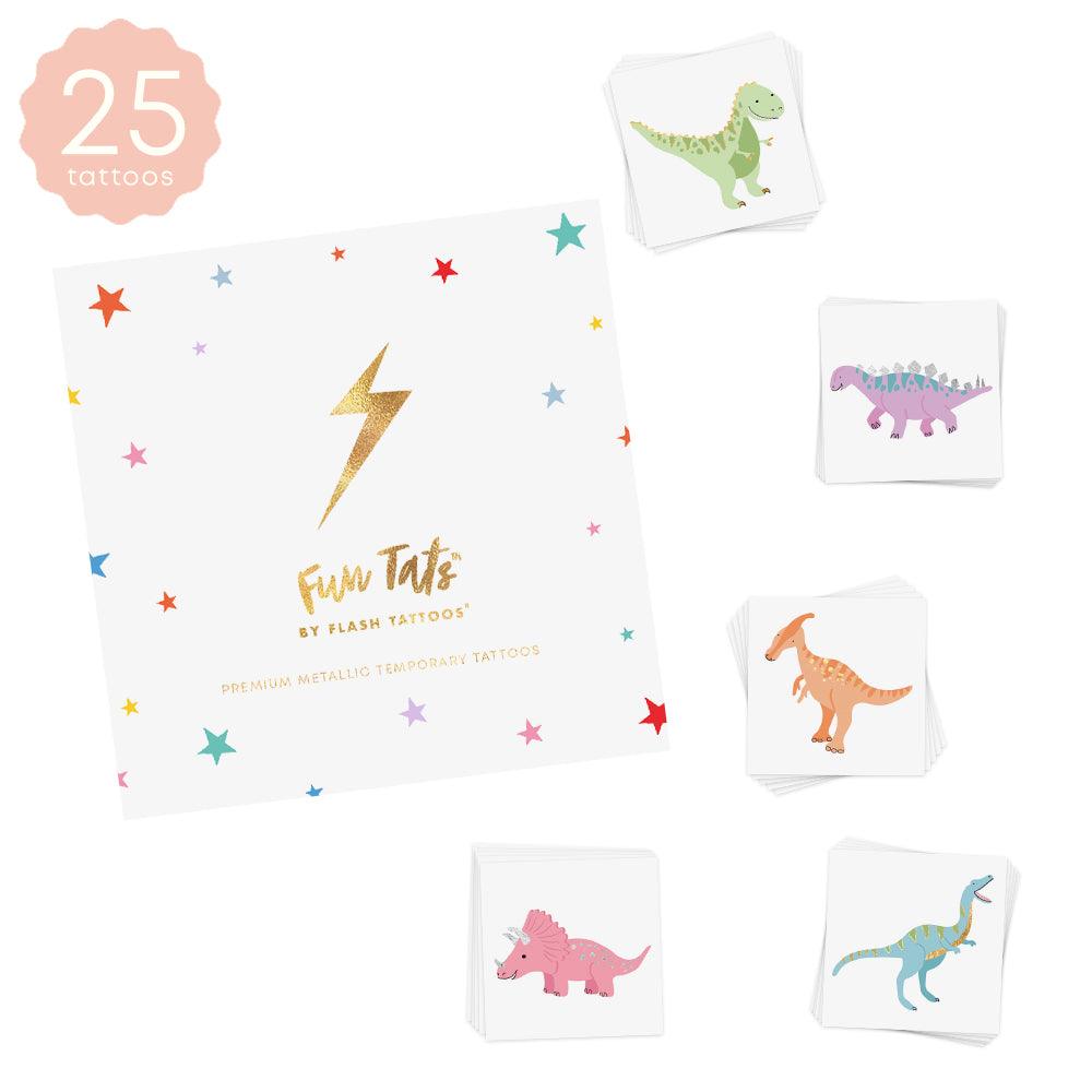 Dinosaur Variety Set Temporary Tattoos | 25 ct | Amazing Pinatas