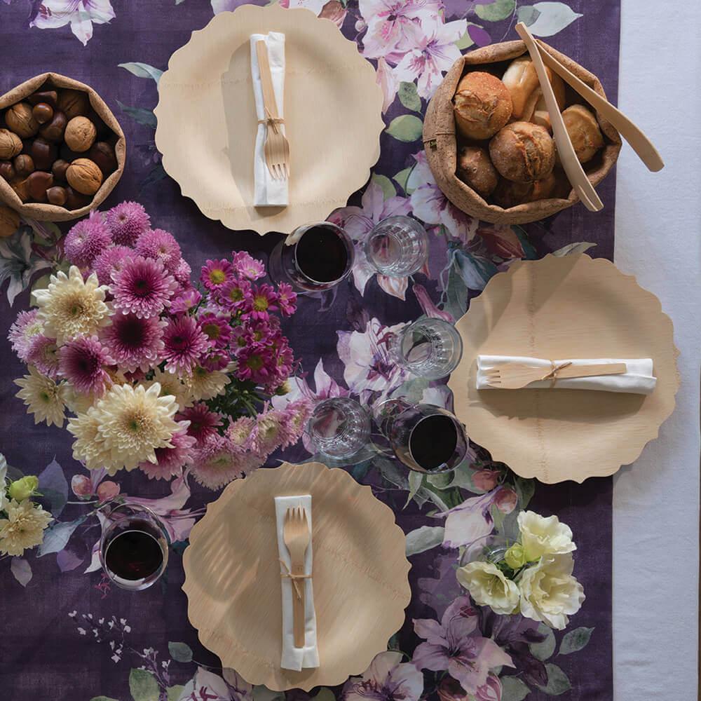 Disposable Bamboo Fancy Plates | Amazing Pinatas