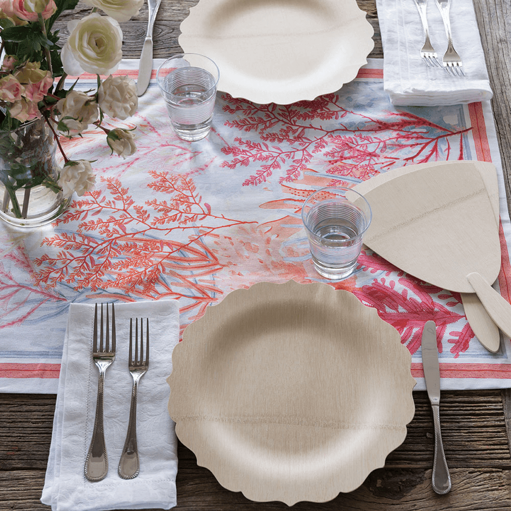 Disposable Bamboo Fancy Plates | Amazing Pinatas