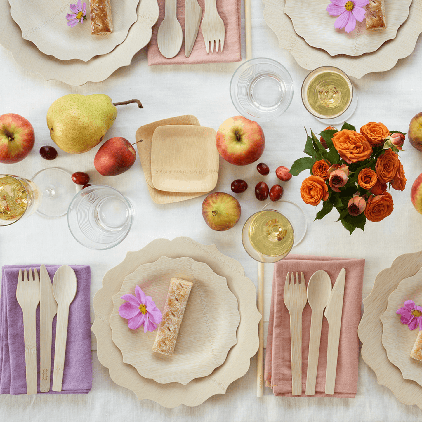 Disposable Bamboo Fancy Plates | Amazing Pinatas