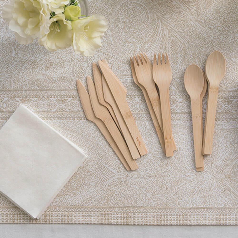 Disposable Bamboo Forks, Bulk Case 250 | Amazing Pinatas