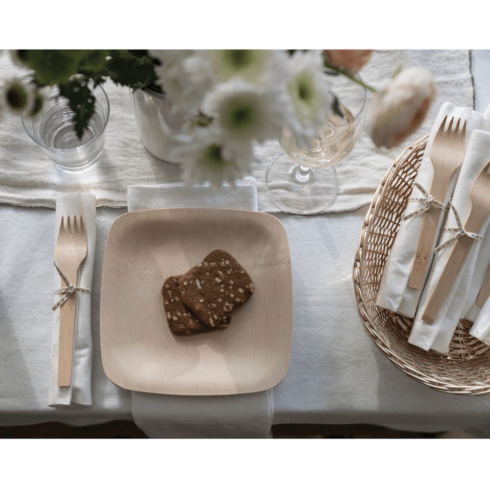 Disposable Bamboo Square Plates | Amazing Pinatas