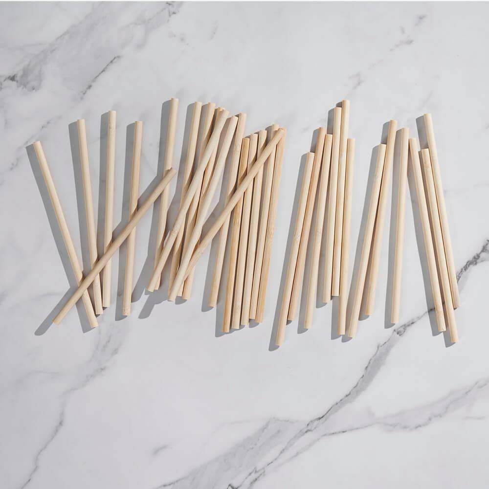 Disposable Bamboo Straws. Box of 24 | Amazing Pinatas