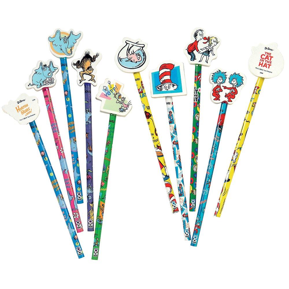 Dr. Seuss Pencils with Giant Erasers | Amazing Pinatas