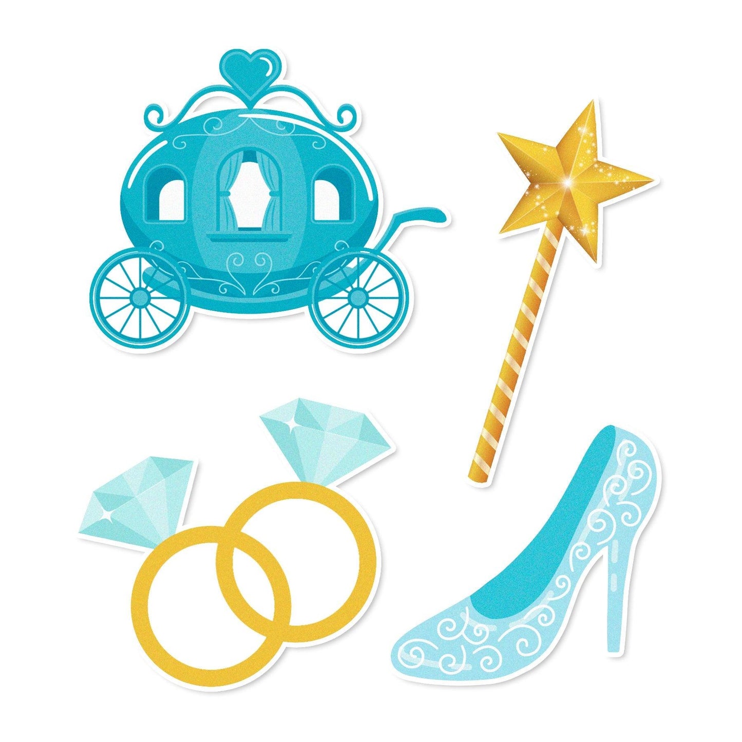 Edible Cupcake Toppers for Glass Slipper | Amazing Pinatas