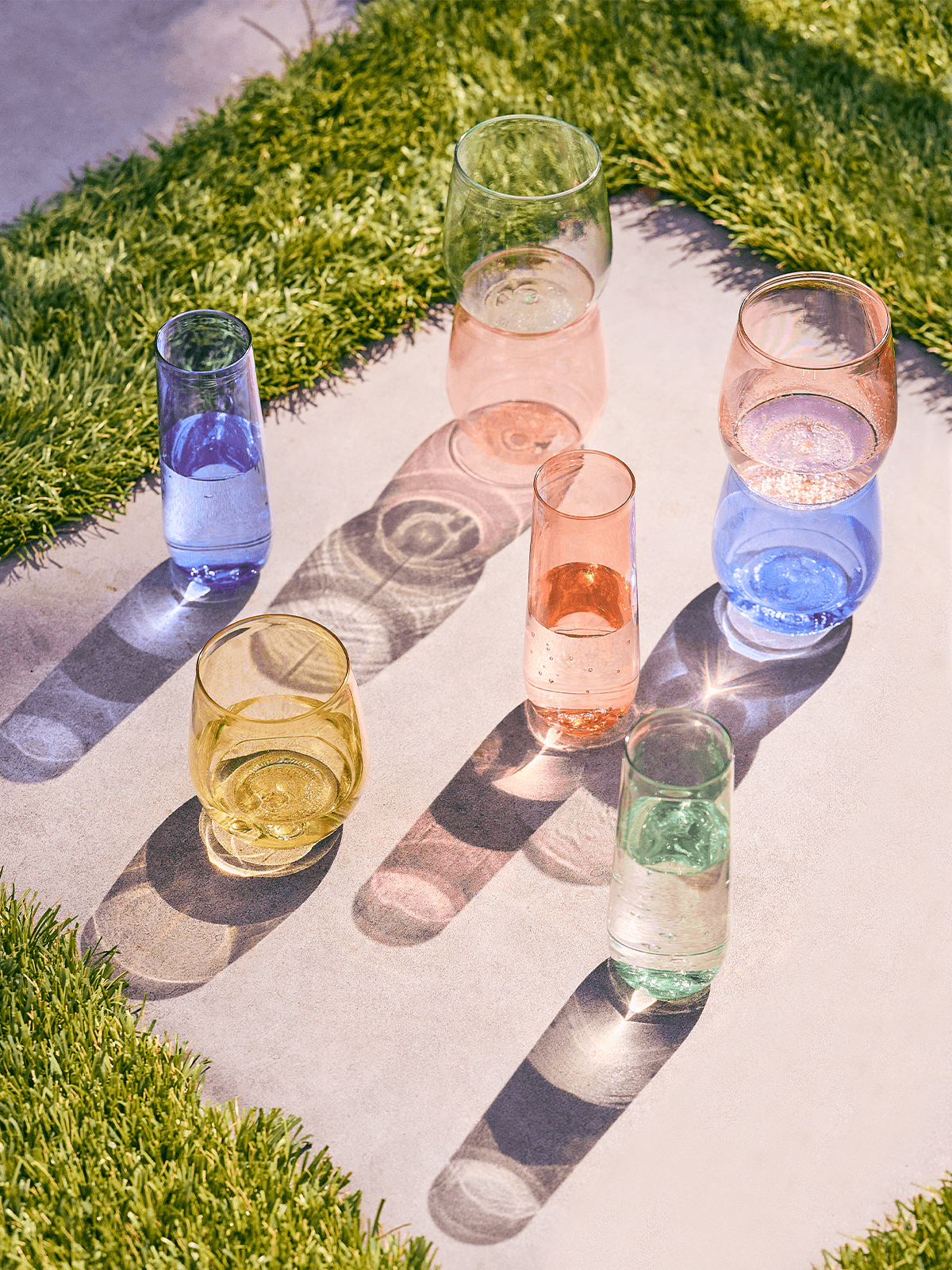 Flute Glasses Set 9oz | Color Set | Amazing Pinatas