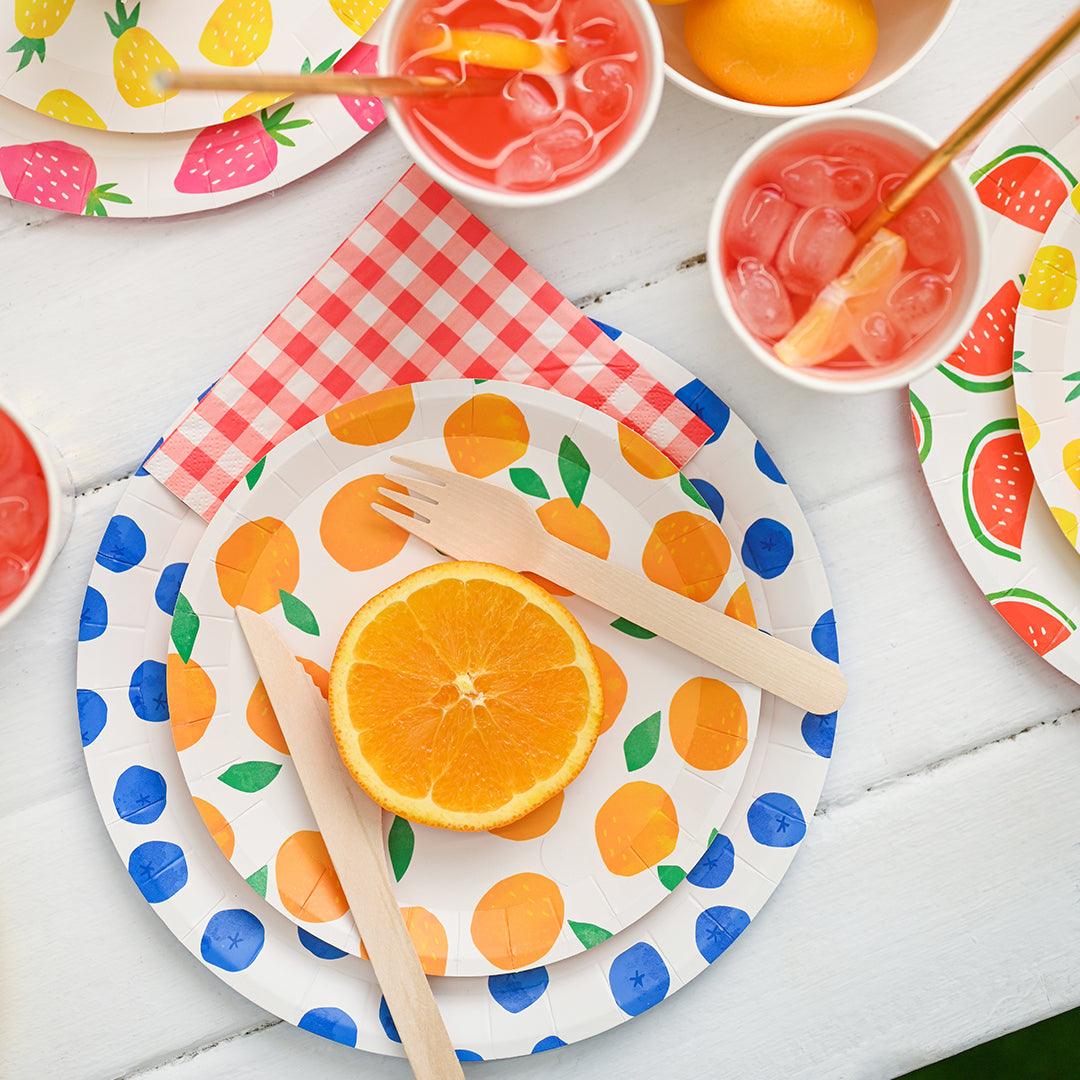 Fruit Punch Large Plates (10 per pack) | Amazing Pinatas