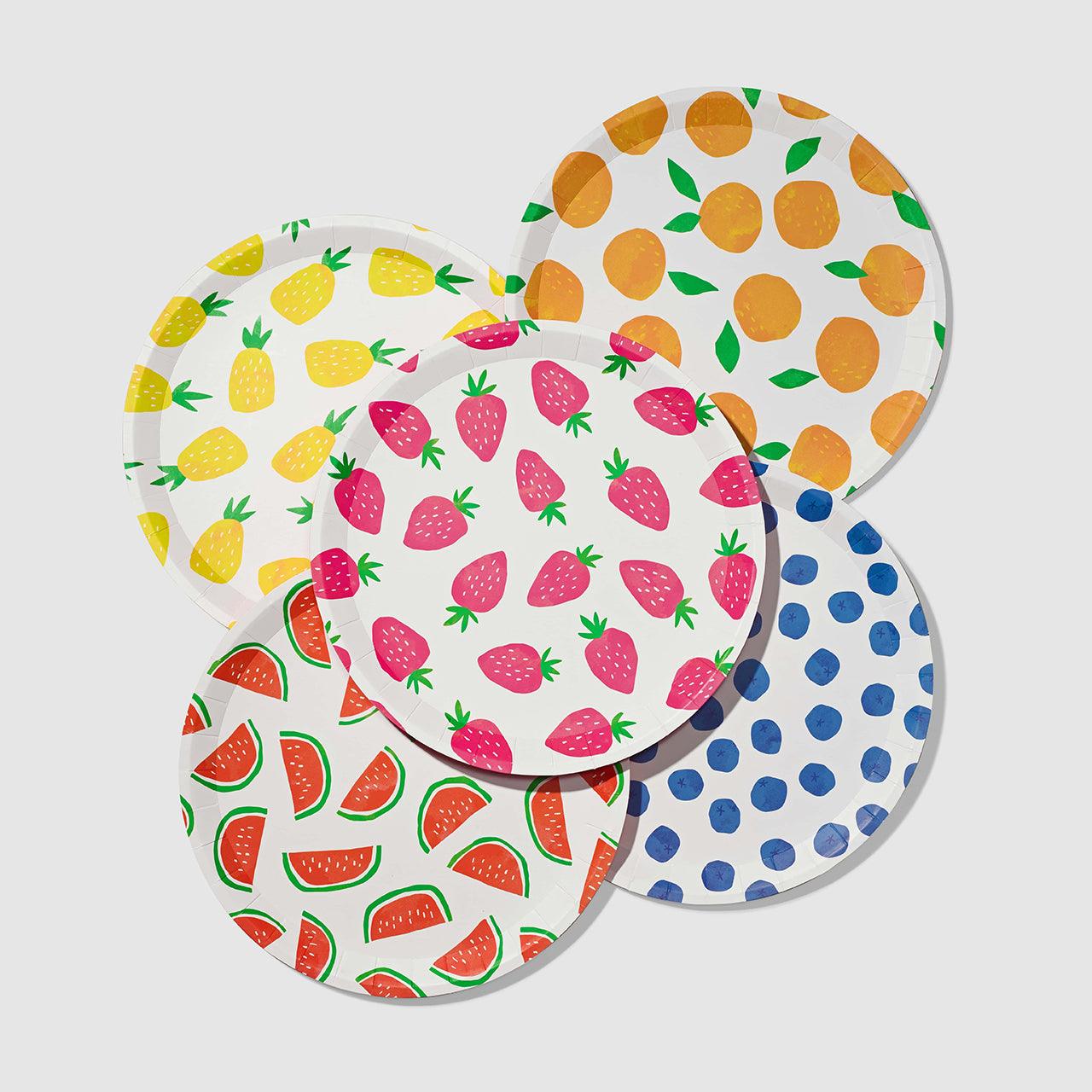 Fruit Punch Large Plates (10 per pack) | Amazing Pinatas