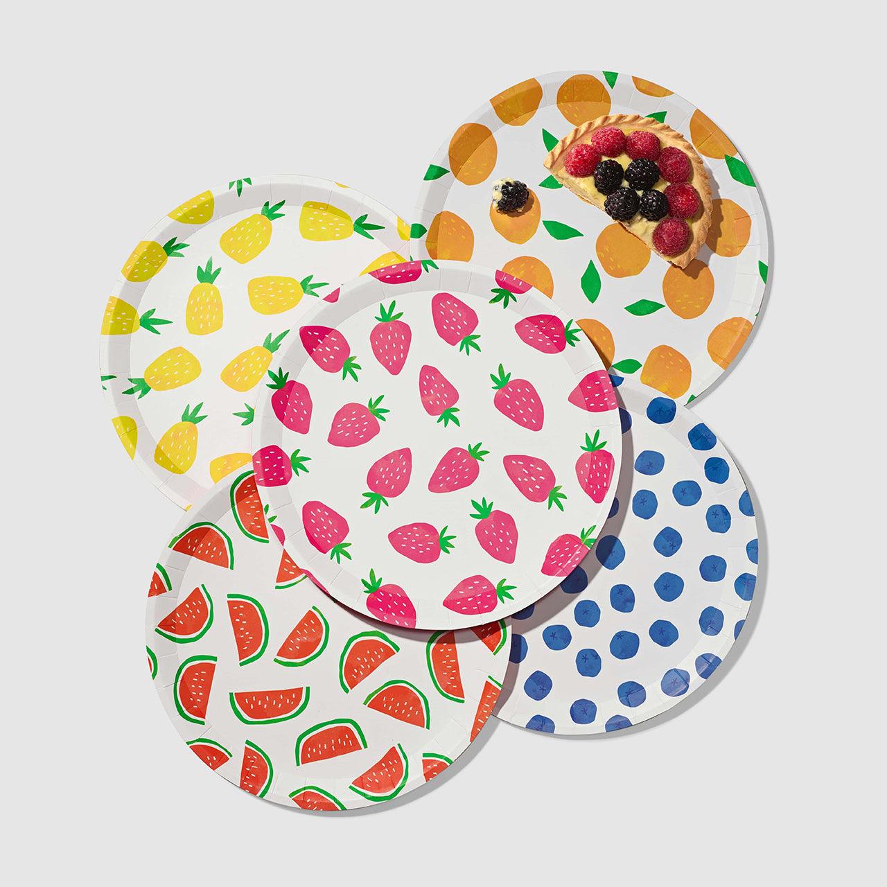 Fruit Punch Large Plates (10 per pack) | Amazing Pinatas