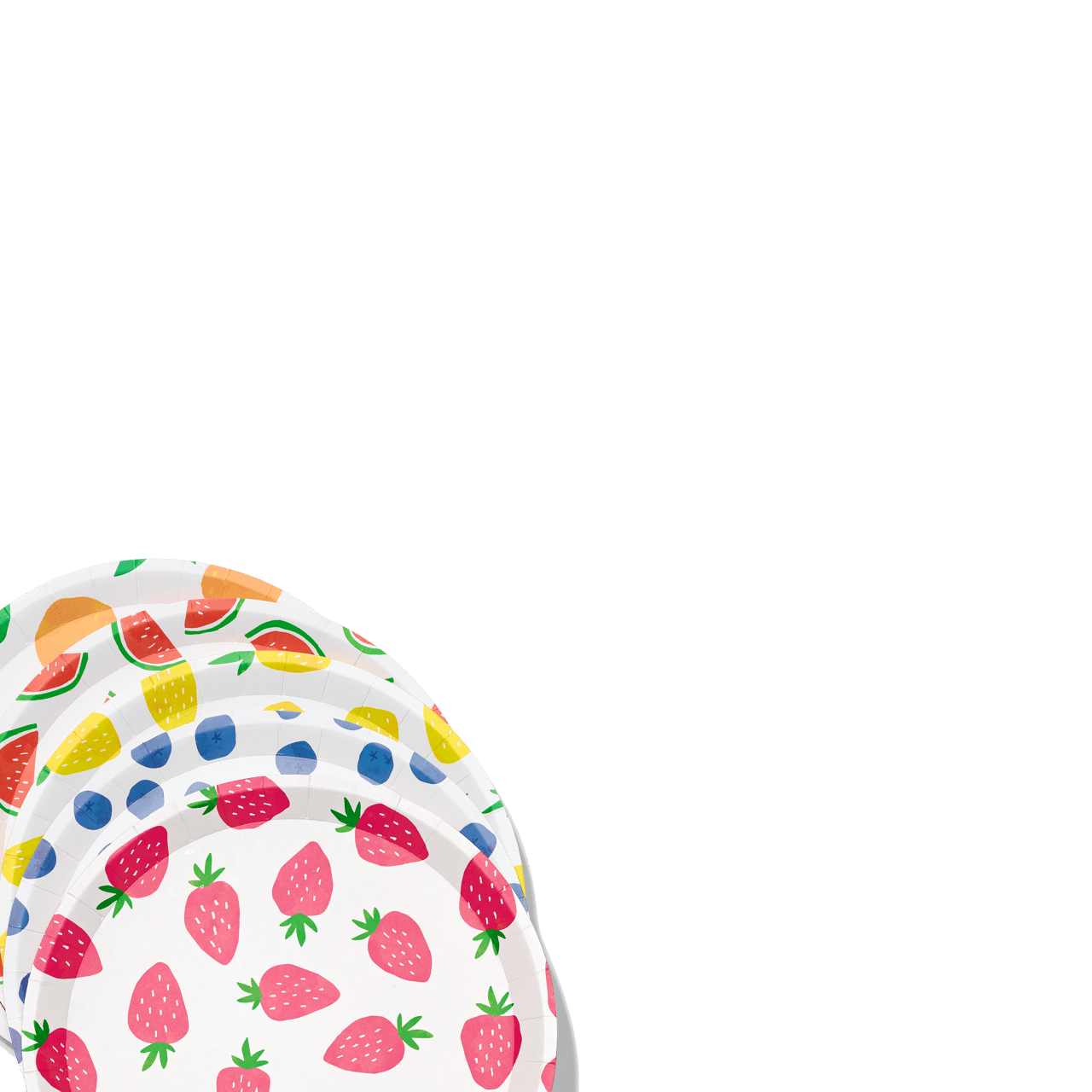 Fruit Punch Large Plates (10 per pack) | Amazing Pinatas