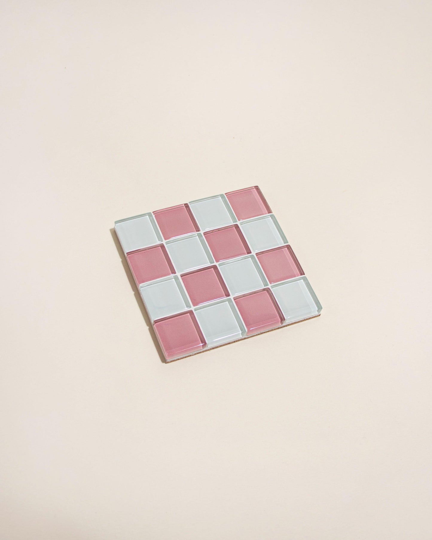 GLASS TILE COASTER - Pink Himalayan Milk Chocolate | Amazing Pinatas