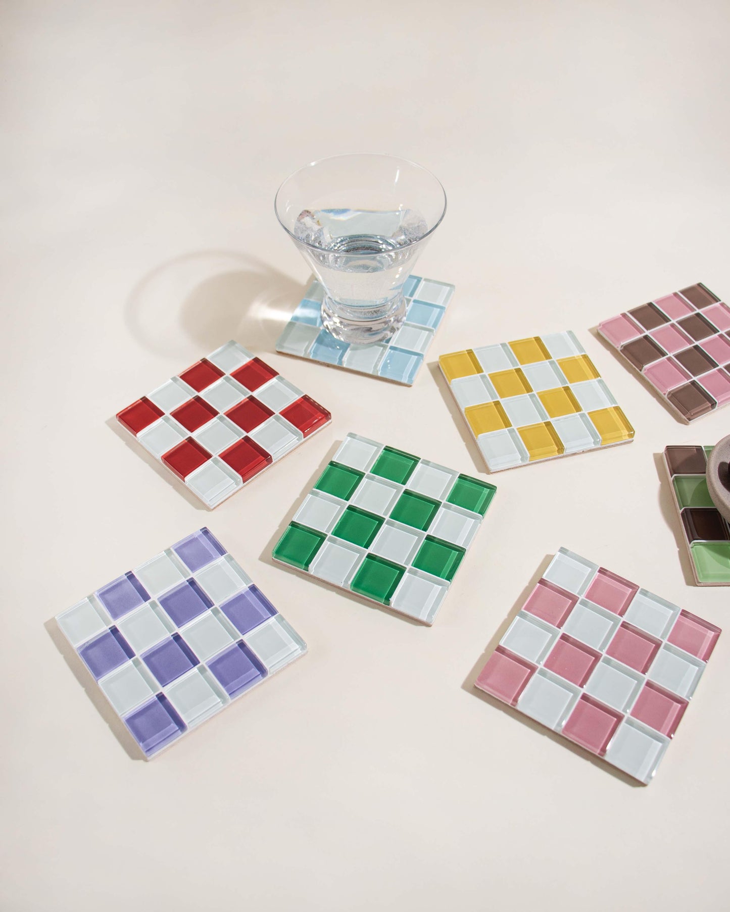 GLASS TILE COASTER - Pink Himalayan Milk Chocolate | Amazing Pinatas