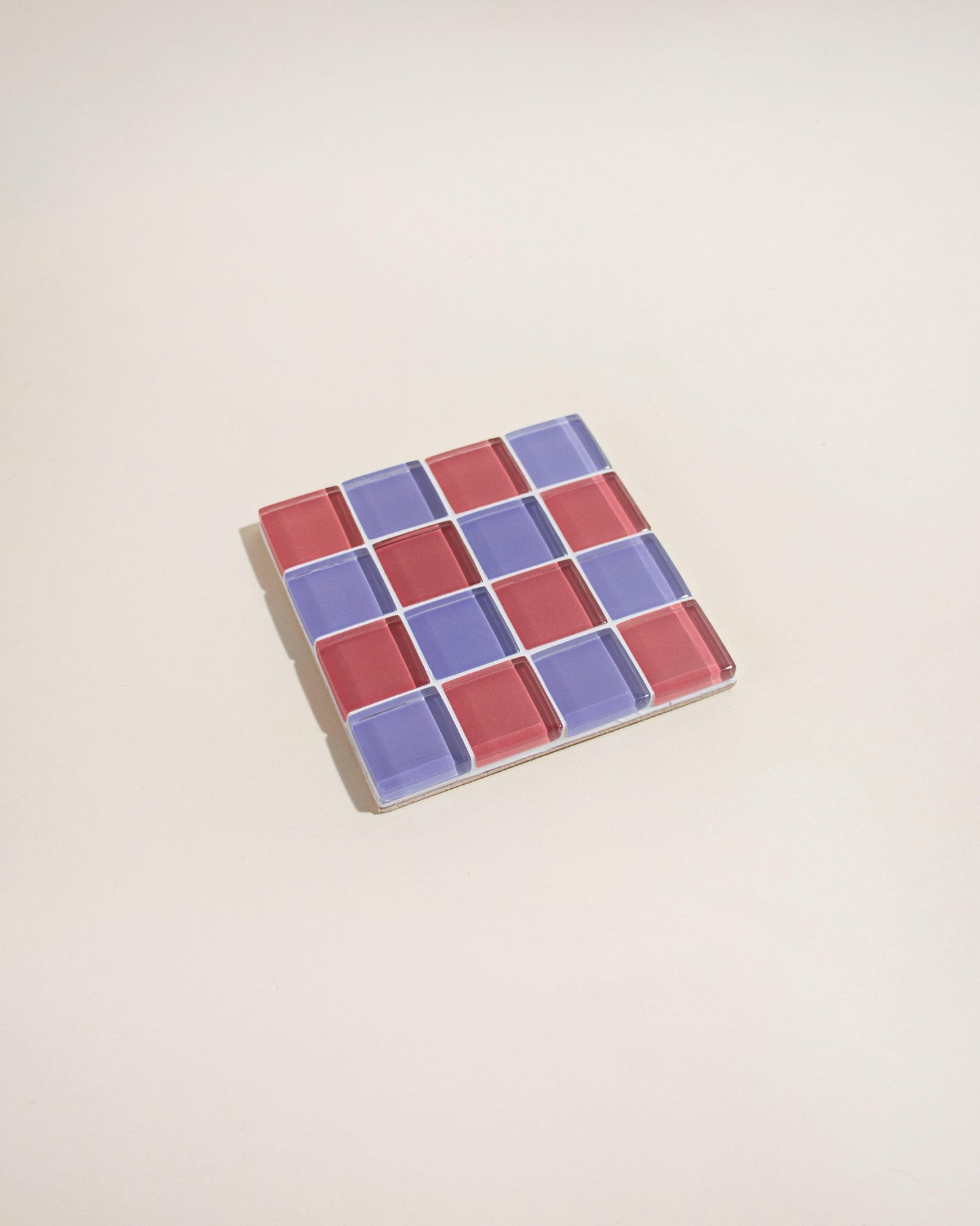 GLASS TILE COASTER - Pinky Rose | Amazing Pinatas