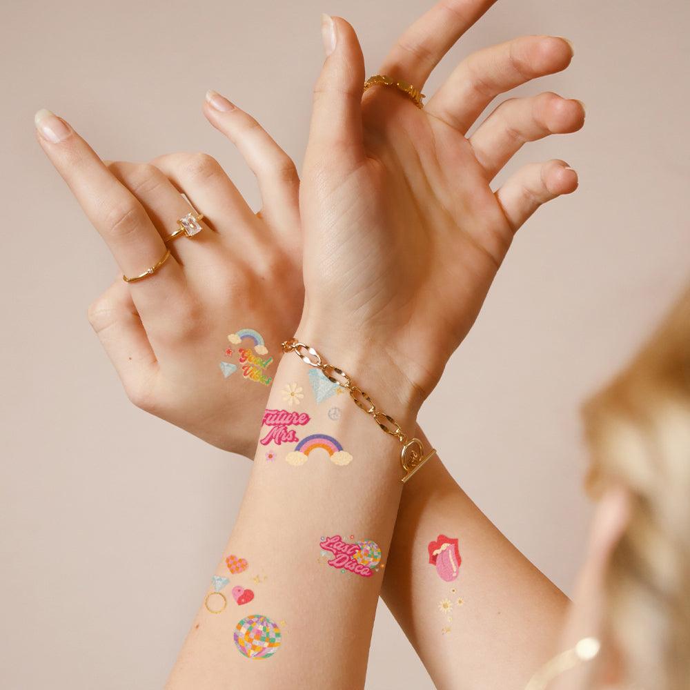Groovy Bachelorette Temporary Tattoos | 94 ct | Amazing Pinatas