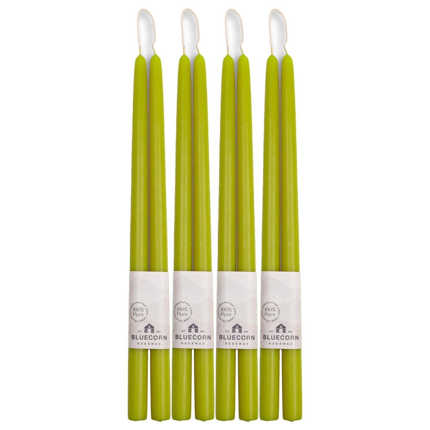 Hand-Dipped Beeswax Taper Candles - Bulk 4-Pair Bundle | Amazing Pinatas