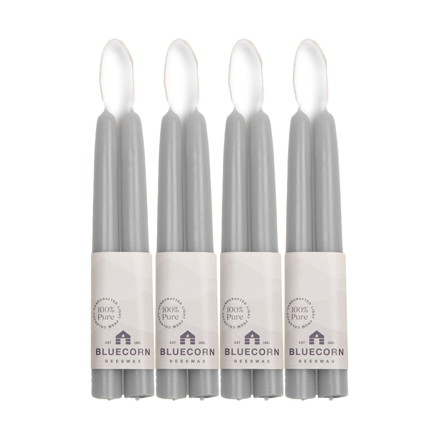 Hand-Dipped Beeswax Taper Candles - Bulk 4-Pair Bundle | Amazing Pinatas