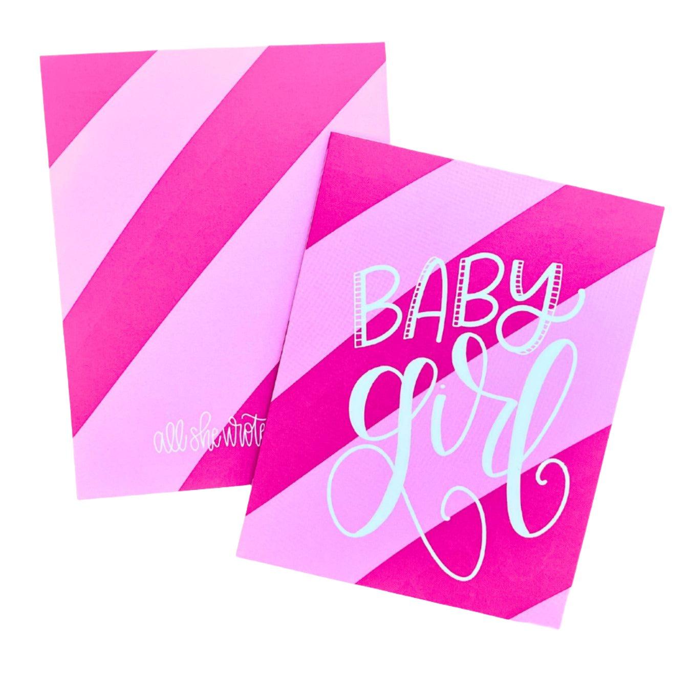 Handmade Note Card | Baby Girl | Amazing Pinatas