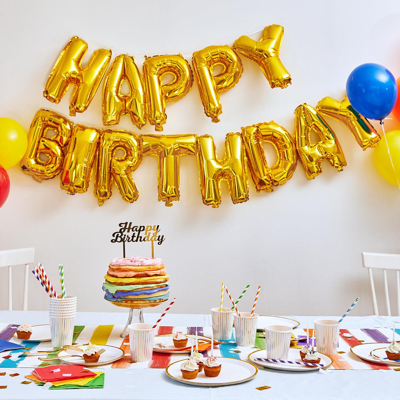 Happy Birthday Balloon Banner | Amazing Pinatas