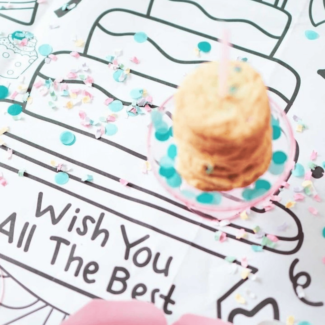 Happy Birthday Coloring Activity Table Cover | Amazing Pinatas