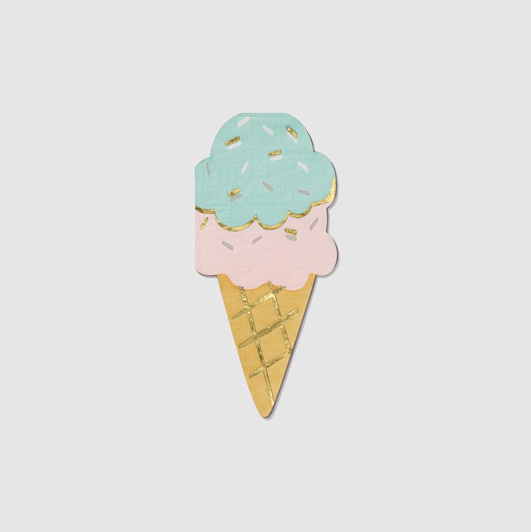 Ice Cream Cone Napkins (25 per pack) | Amazing Pinatas