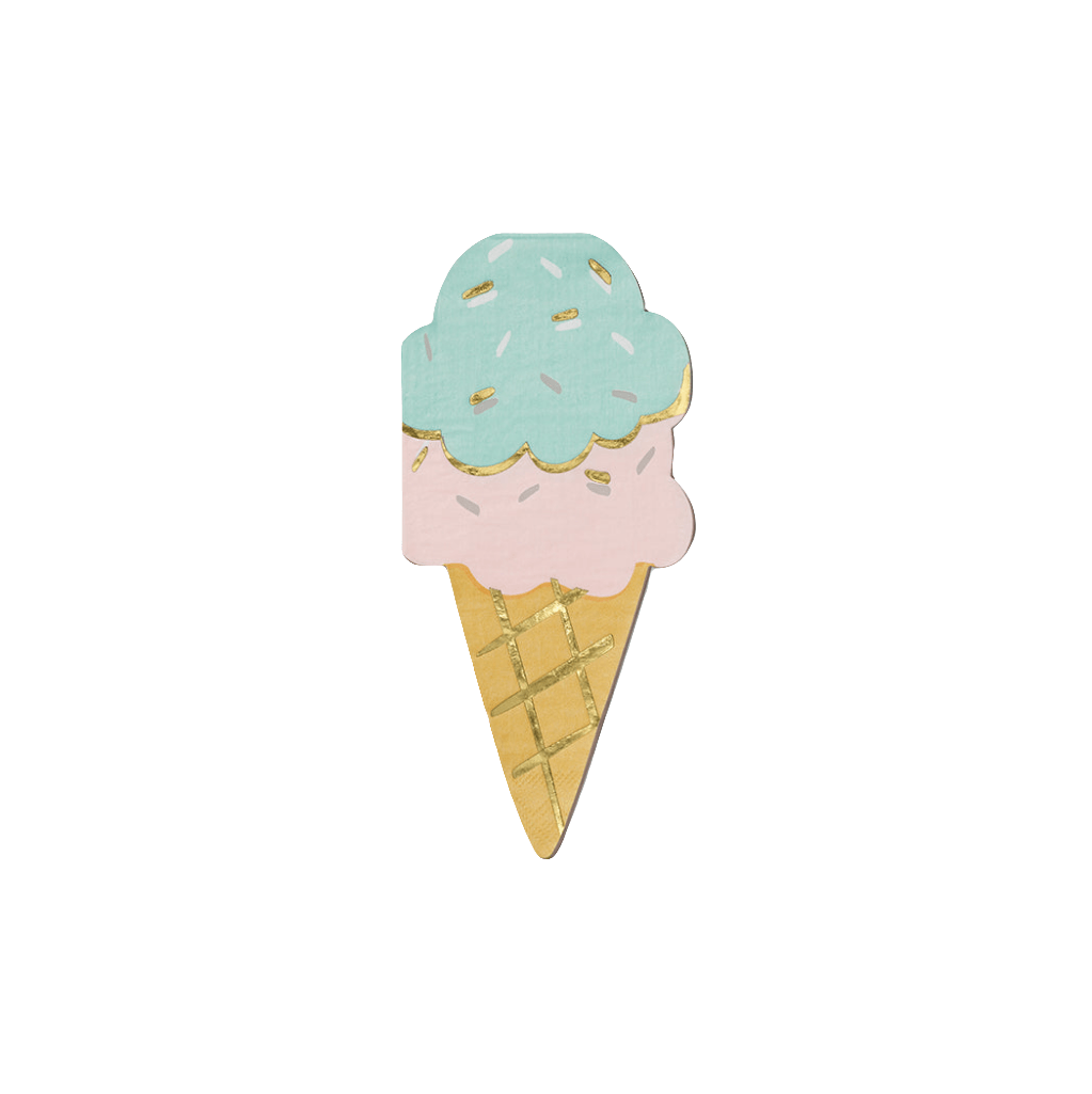 Ice Cream Cone Napkins (25 per pack) | Amazing Pinatas