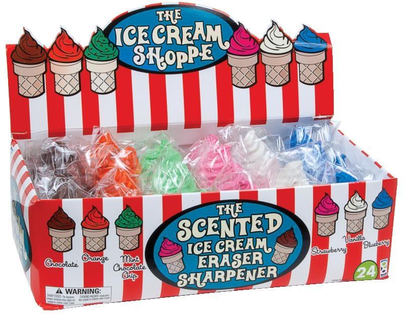 Ice Cream Shoppe Scented Sharpeners and Erasers | Amazing Pinatas