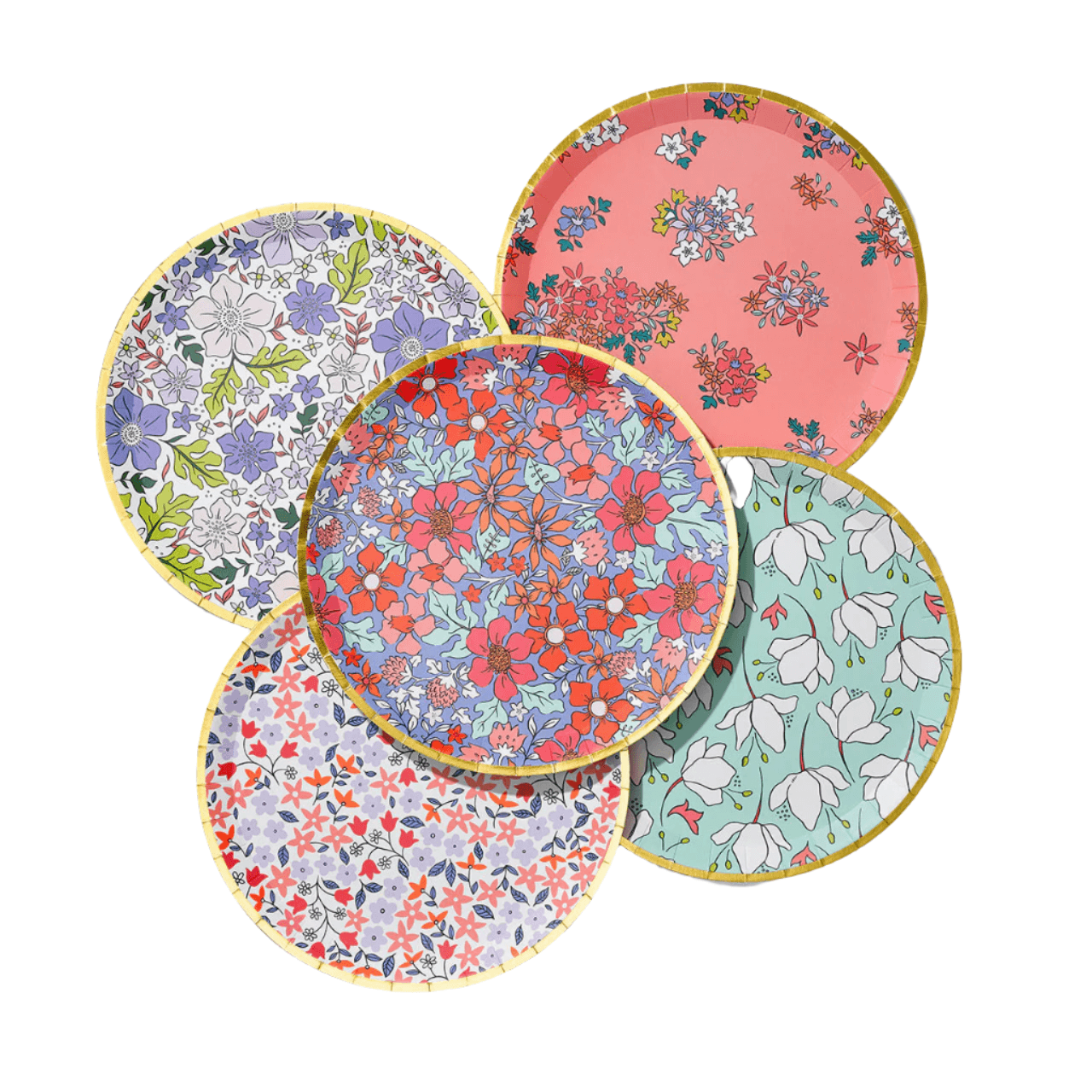 In Full Bloom Large Plates (10 per pack) | Amazing Pinatas