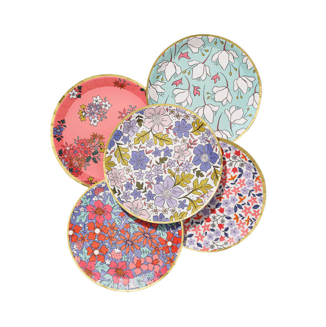 In Full Bloom Small Plates (10 per pack) | Amazing Pinatas