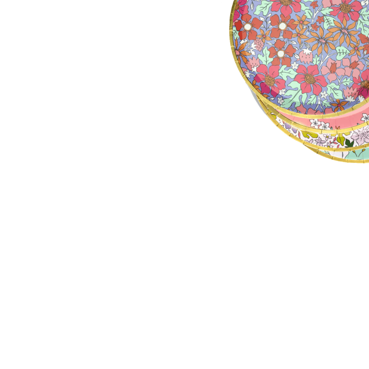 In Full Bloom Small Plates (10 per pack) | Amazing Pinatas
